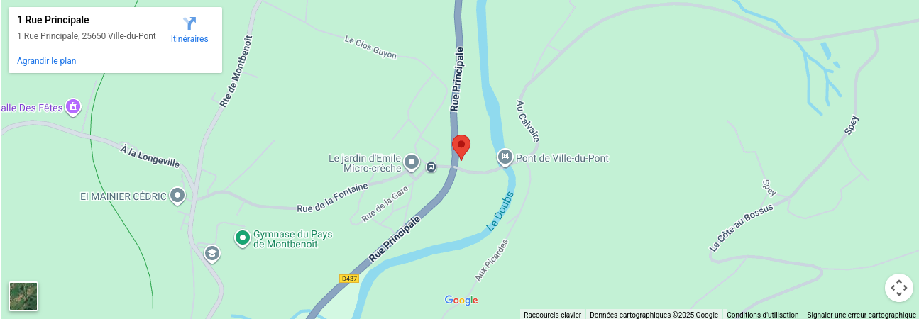 Acc&egrave;s restaurant Entre Roches 